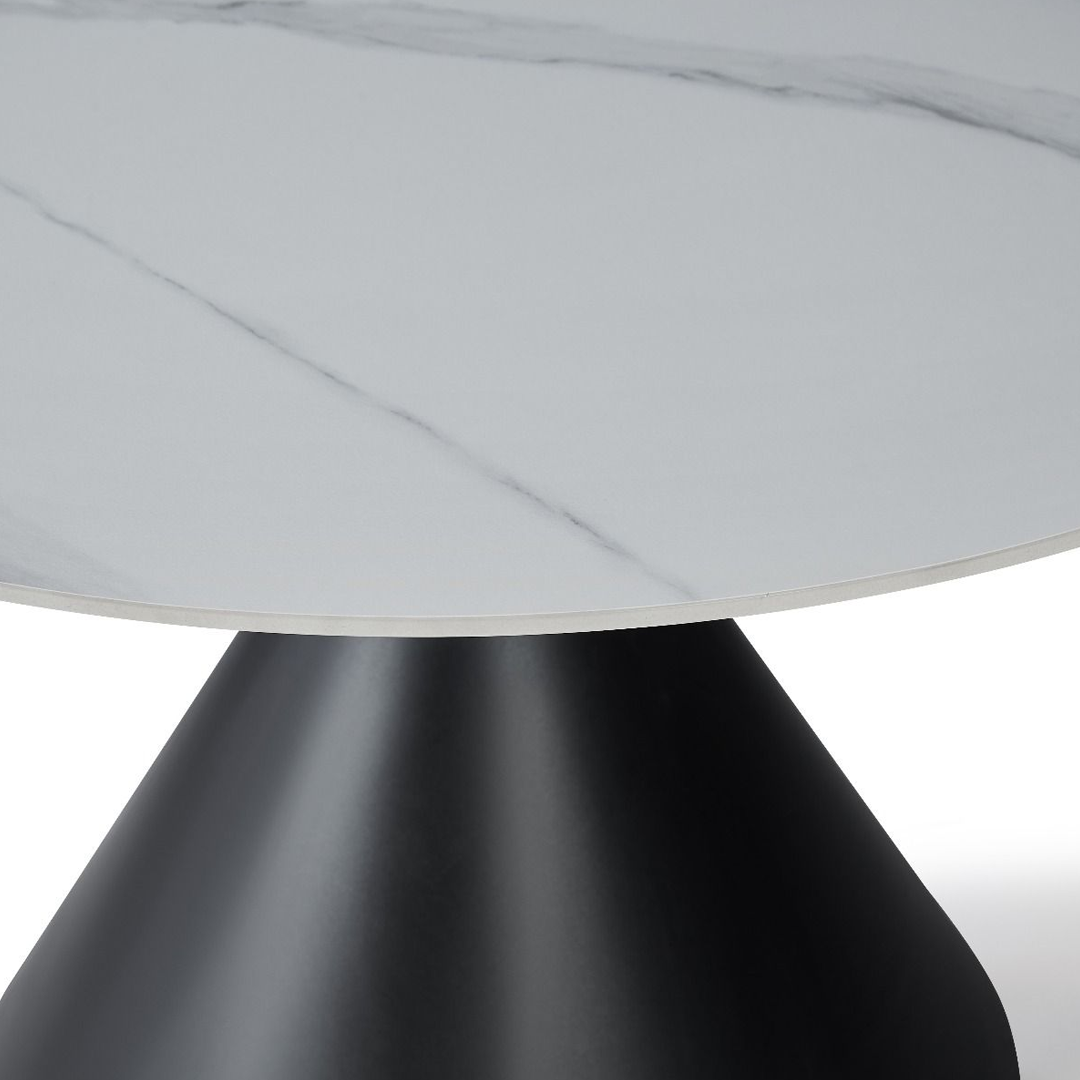 Sintered Stone Dining Table in Round for 4 People - Casa
