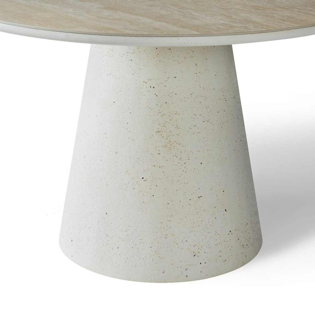 Sintered Stone Dining Table in Round for 4 People - Stratos