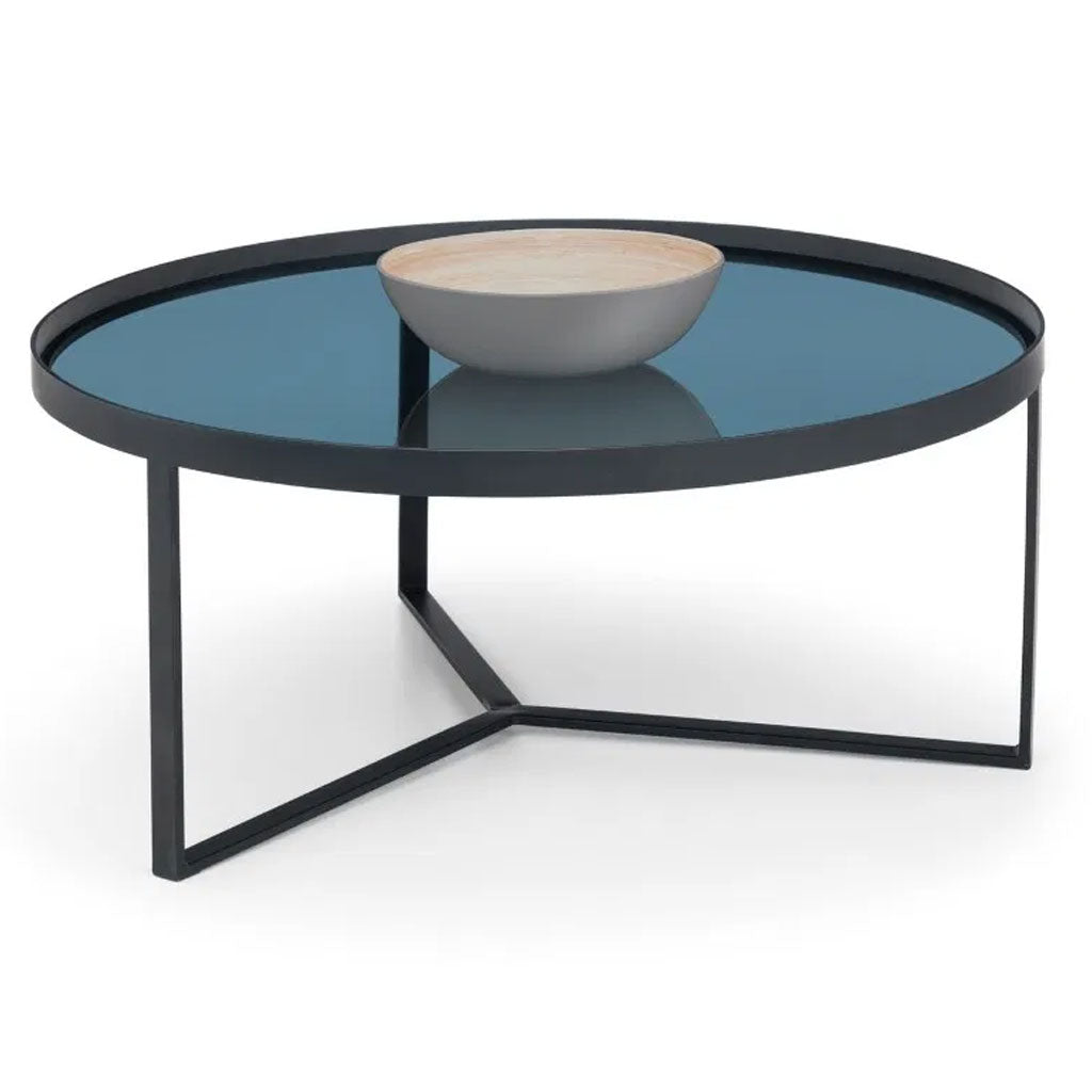 Smoked Glass Coffee Table Round - Loft