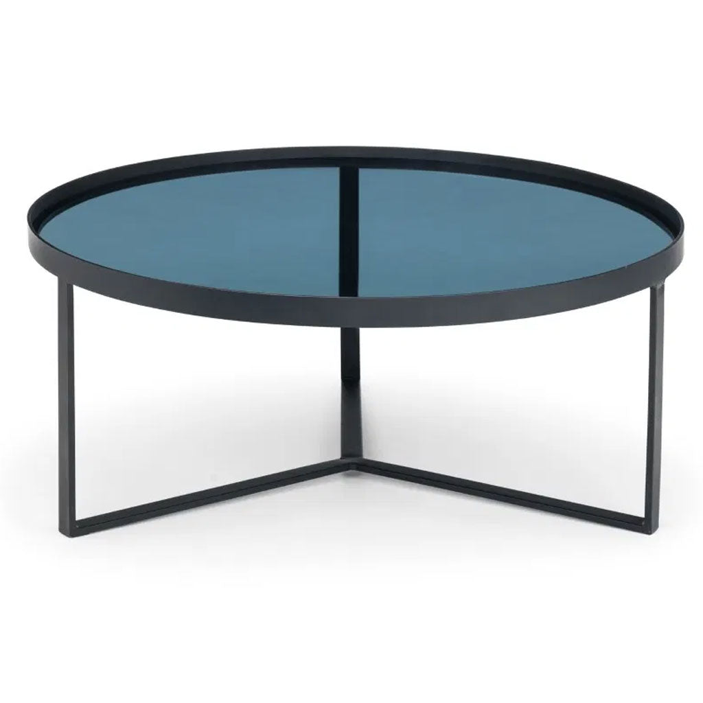 Smoked Glass Coffee Table Round - Loft