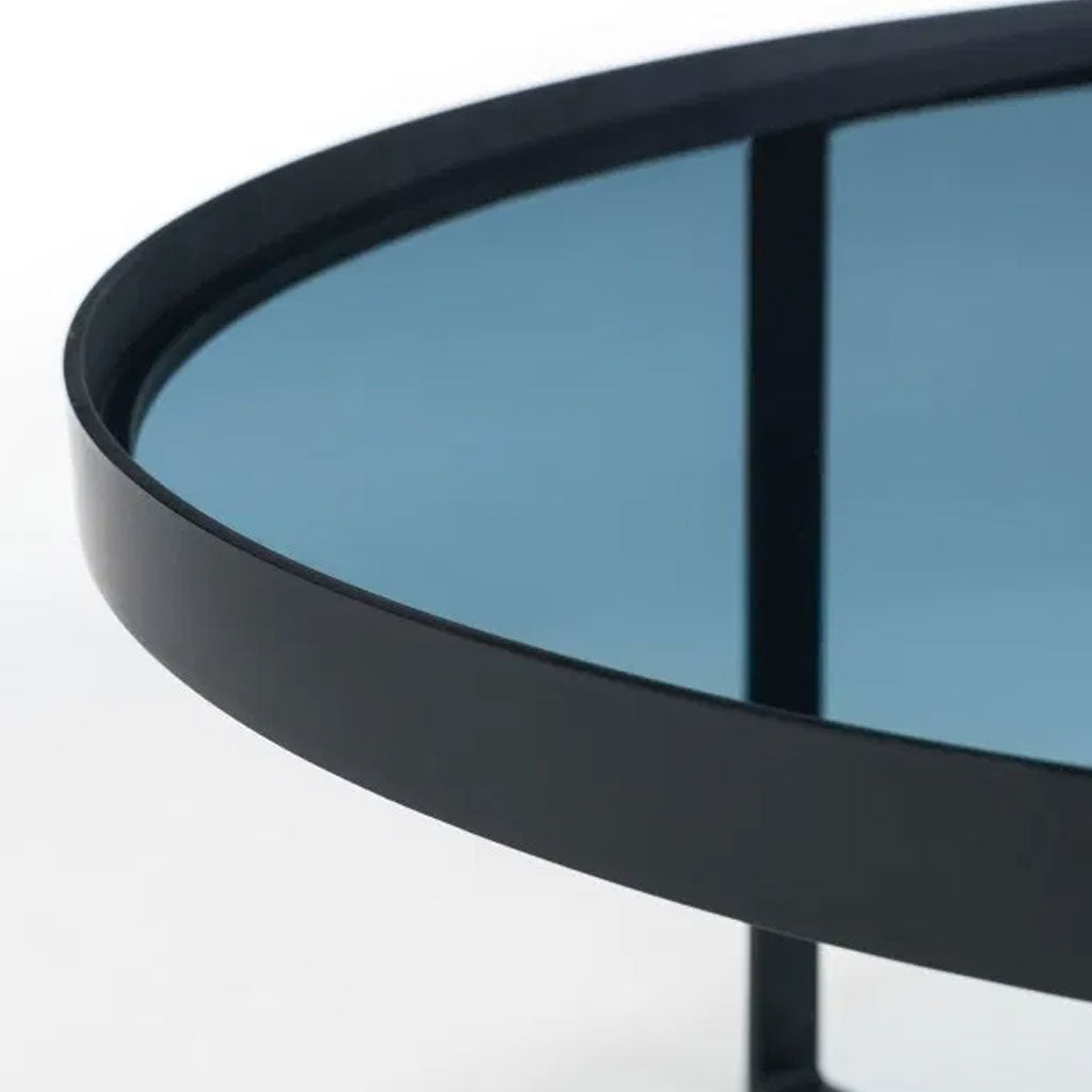 Smoked Glass Coffee Table Round - Loft