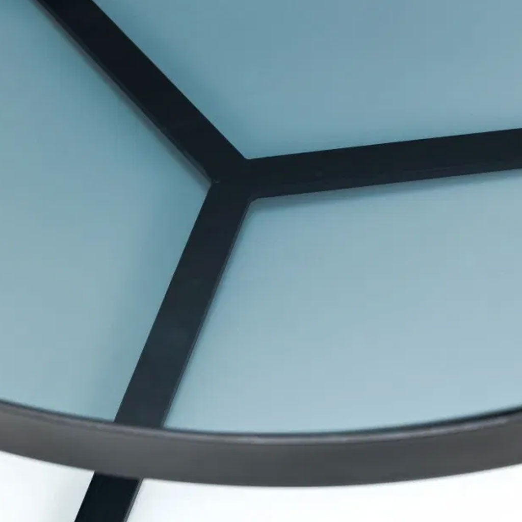 Smoked Glass Coffee Table Round - Loft