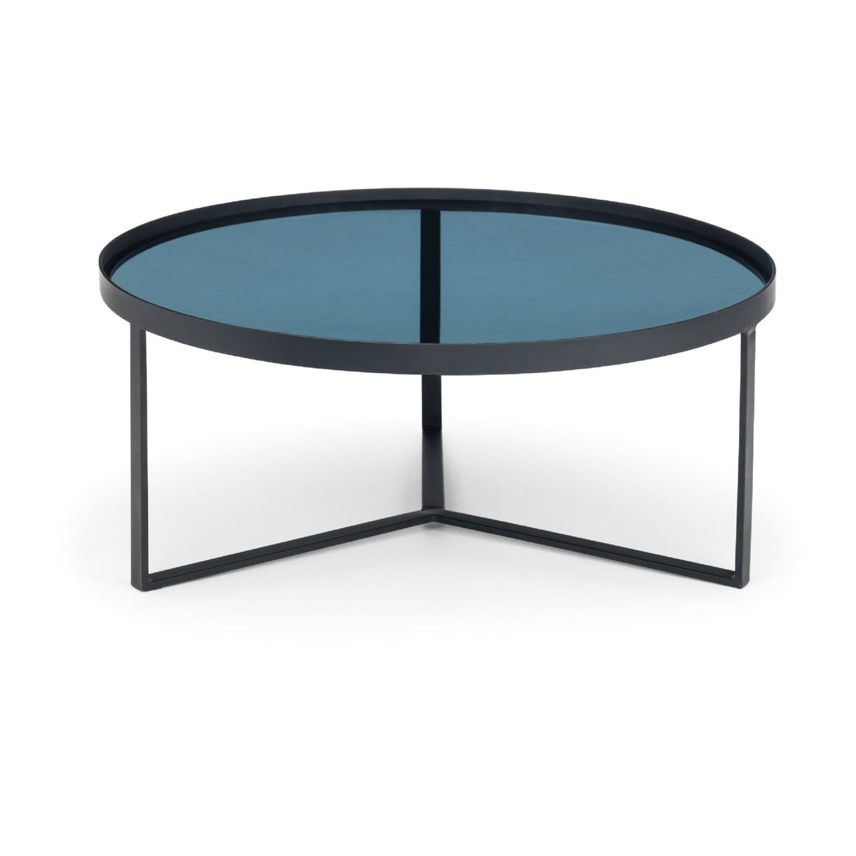 Smoked Glass Coffee Table Round - Loft