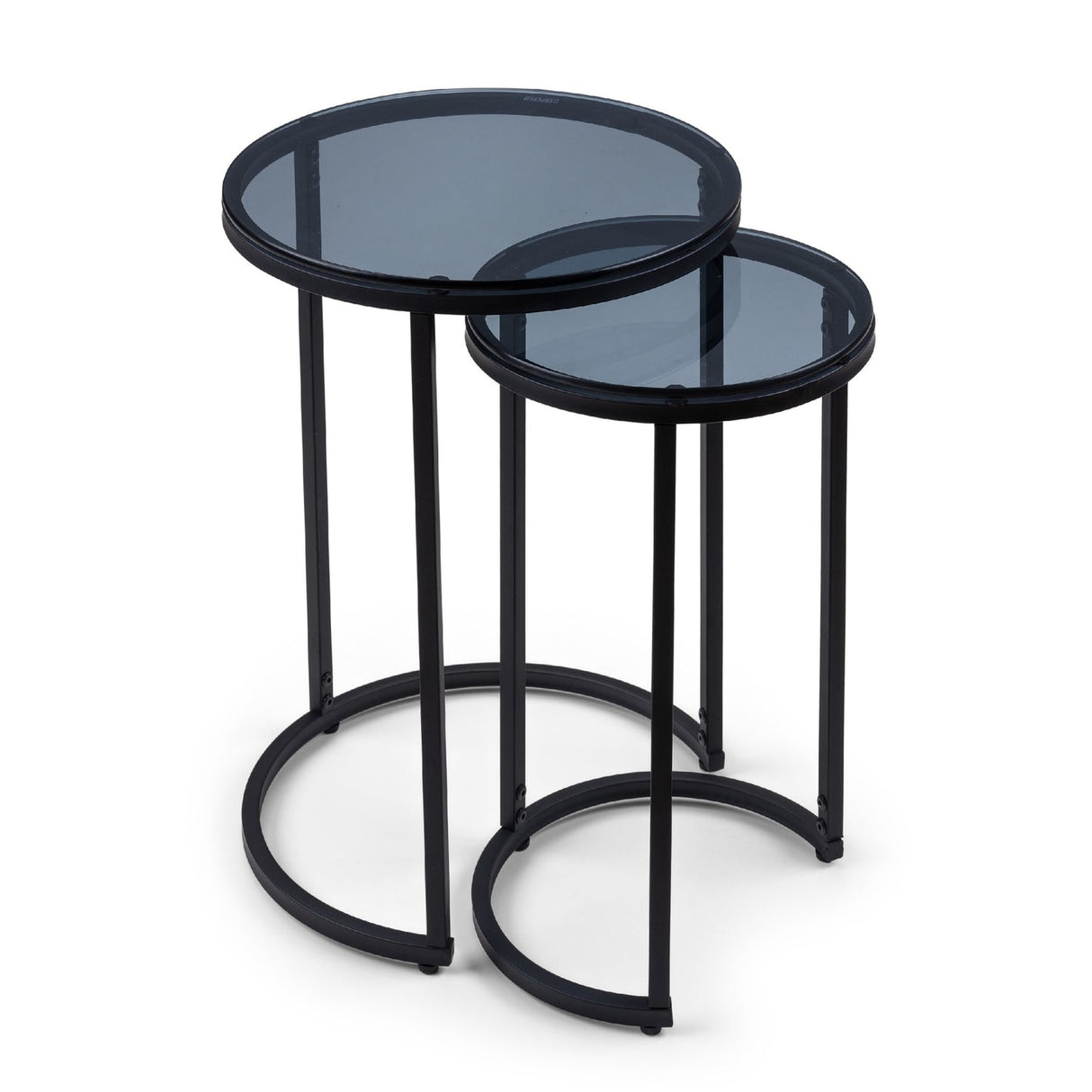 Smoked Glass Nest Of 2 Tables - Chicago