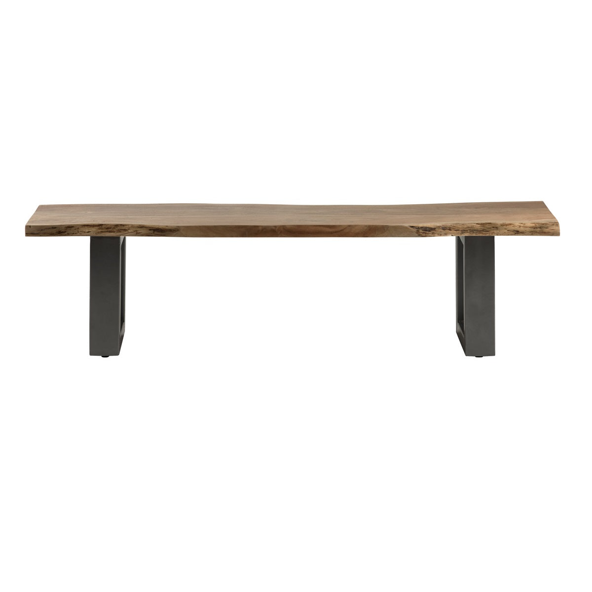 Solid Acacia Wood Dining Bench for 3 People - Baltic Live Edge