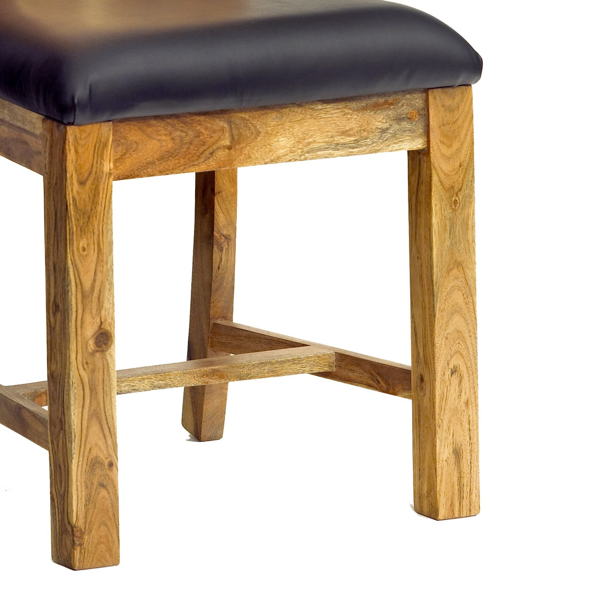 Solid Acacia Wood Dining Chairs in Set Of 2 - Inverley Designs