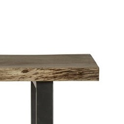 Solid Acacia Wood Dining Table for 4 to 6 People - Baltic Live Edge