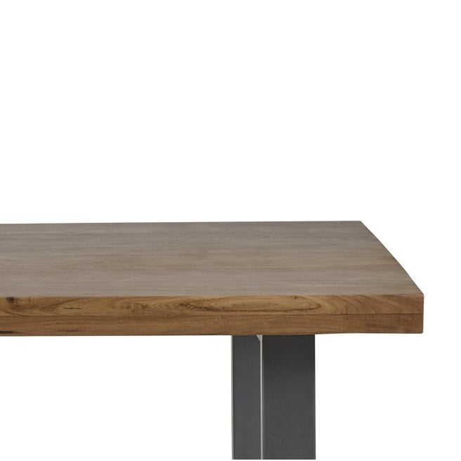 Solid Acacia Wood Dining Table for 6 People - Metropolis