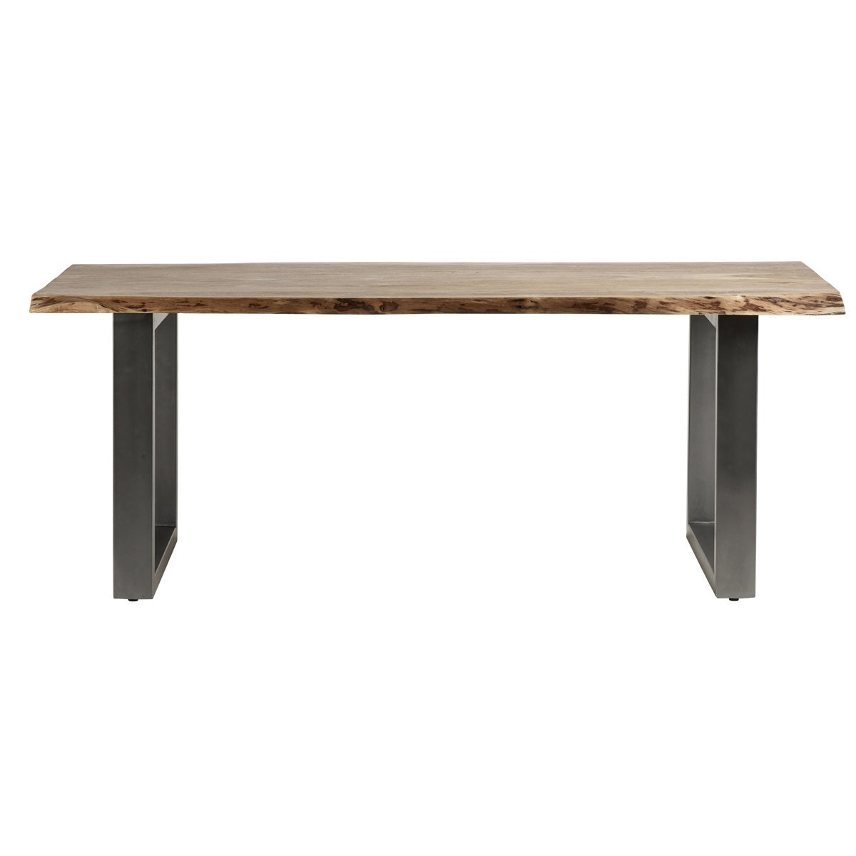Solid Acacia Wood Dining Table for 6 to 8 People - Baltic Live Edge