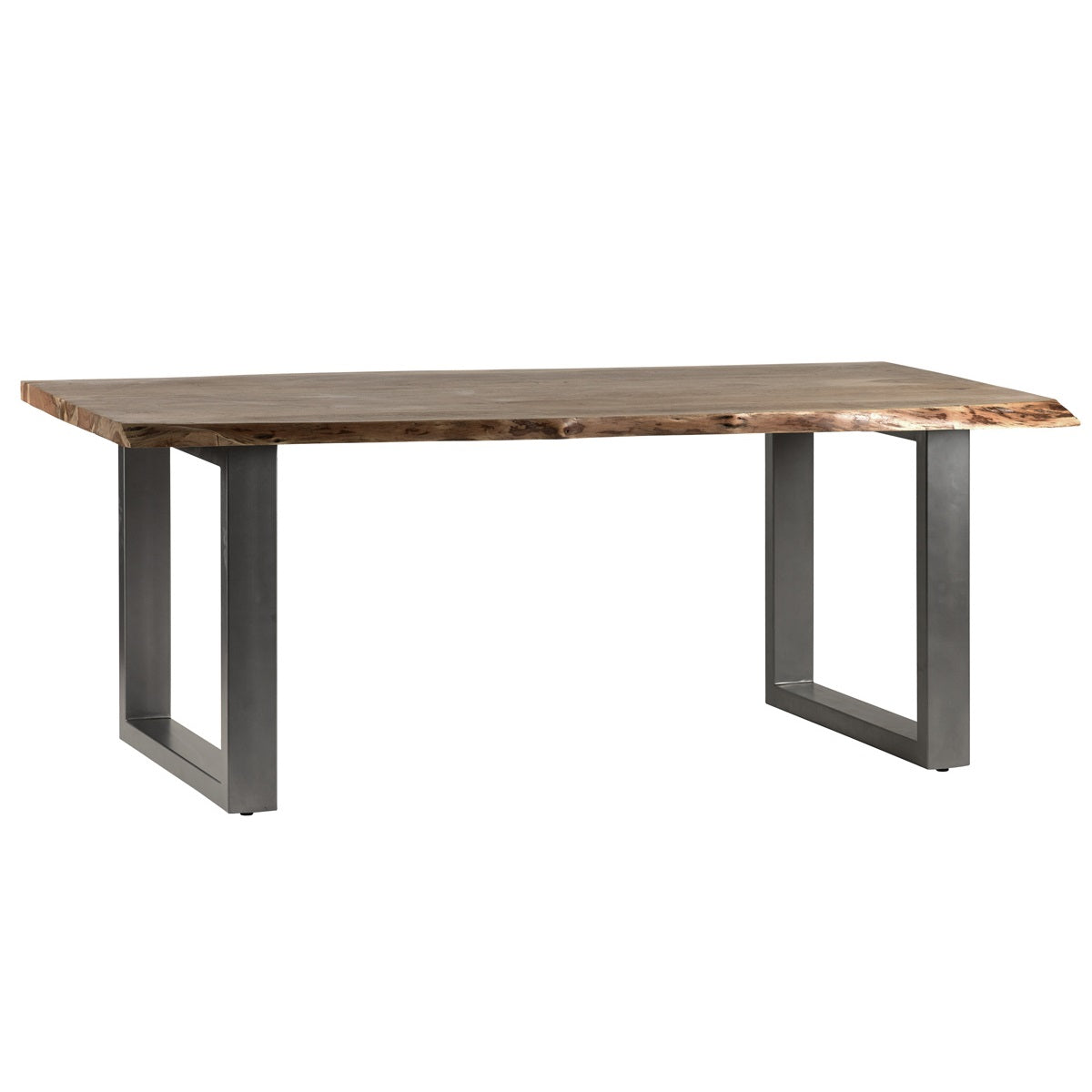 Solid Acacia Wood Dining Table for 6 to 8 People - Baltic Live Edge
