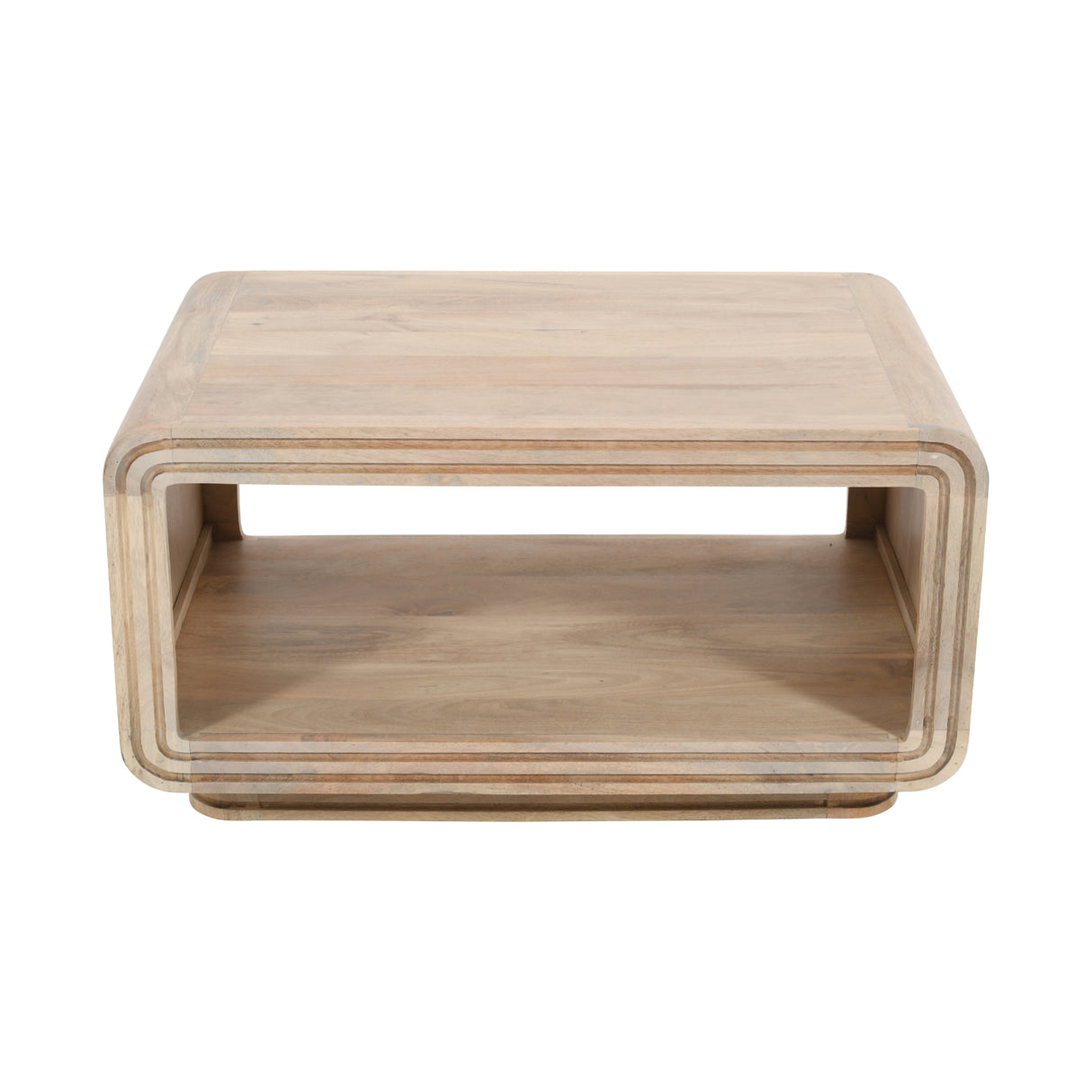 Solid Hardwood Coffee Table Rectangular - Hudson
