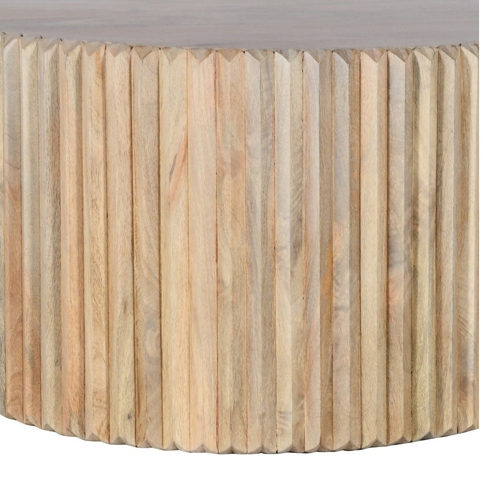 Solid Hardwood Coffee Table Round - Hudson