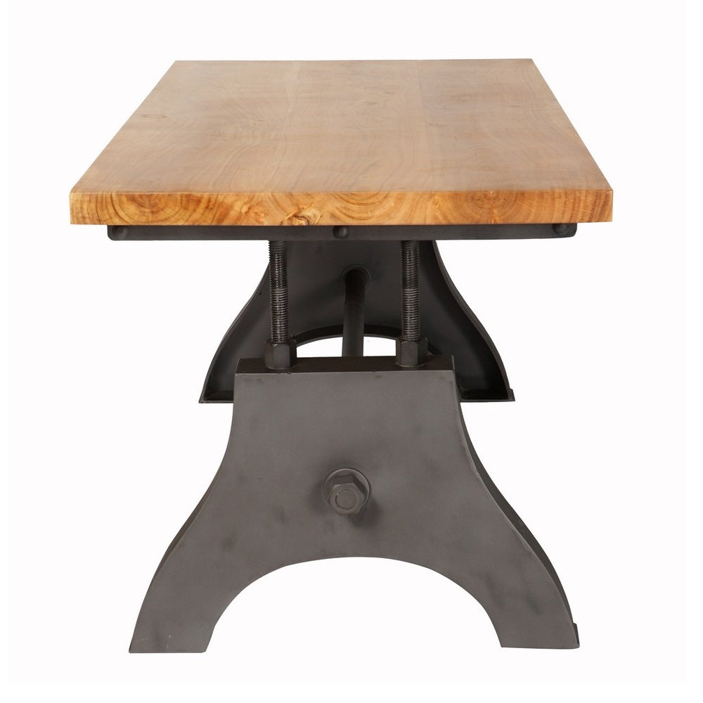 Solid Hardwood Coffee Table With Metal Frame - Evoke