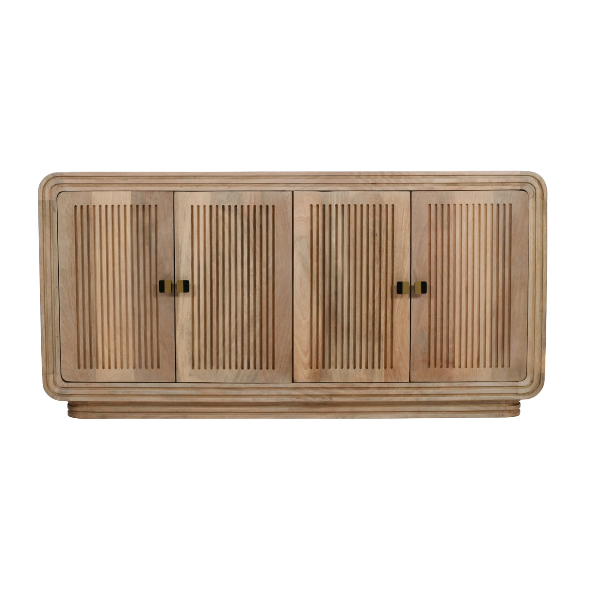 Solid Hardwood Storage Cabinet With 4 Doors - Hudson