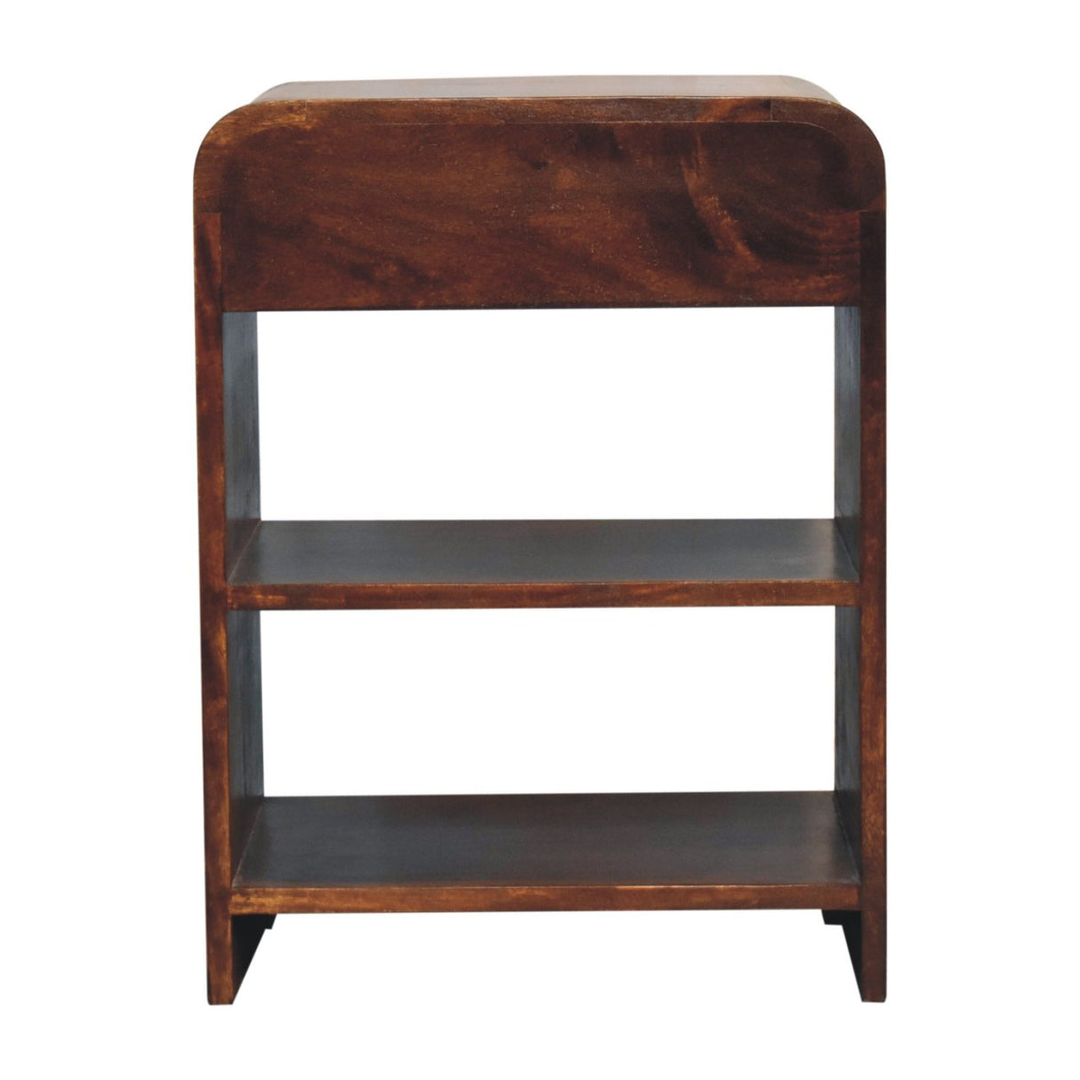 Solid Mango Wood Bedside Cabinet With 1 Drawer - Aspen