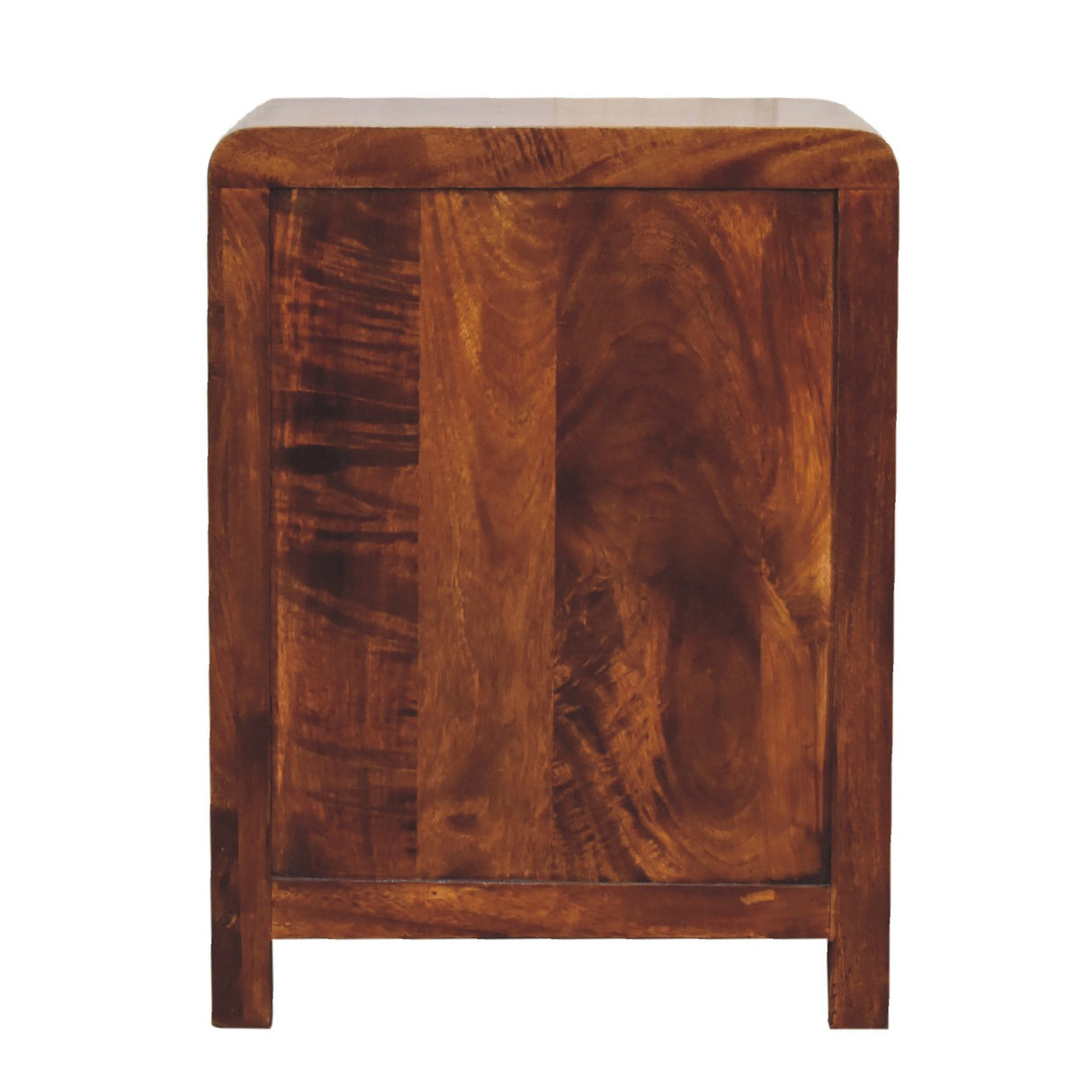 Solid Mango Wood Bedside Cabinet With 3 Drawers - Aspen