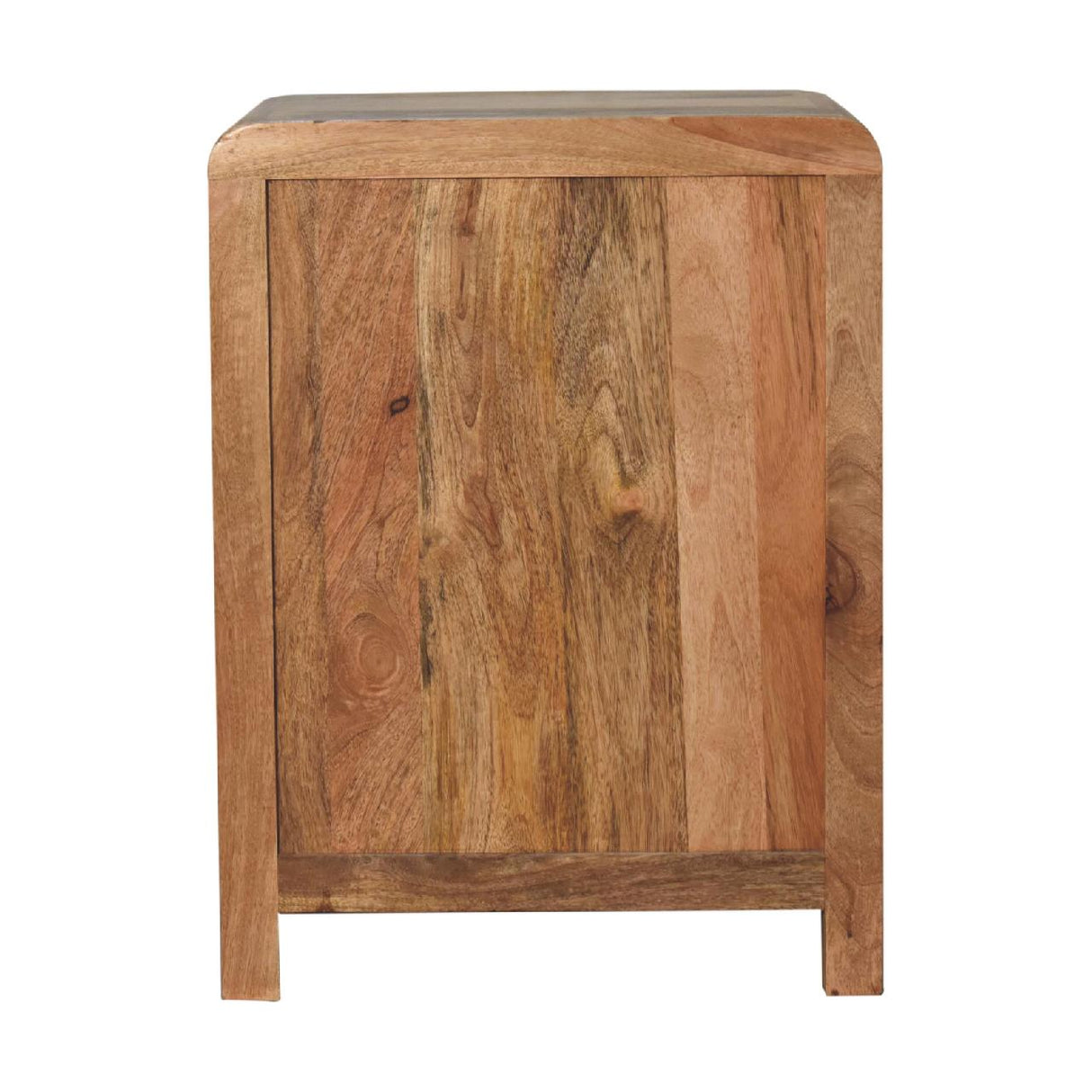 Solid Mango Wood Bedside Cabinet With 3 Drawers - Aspen