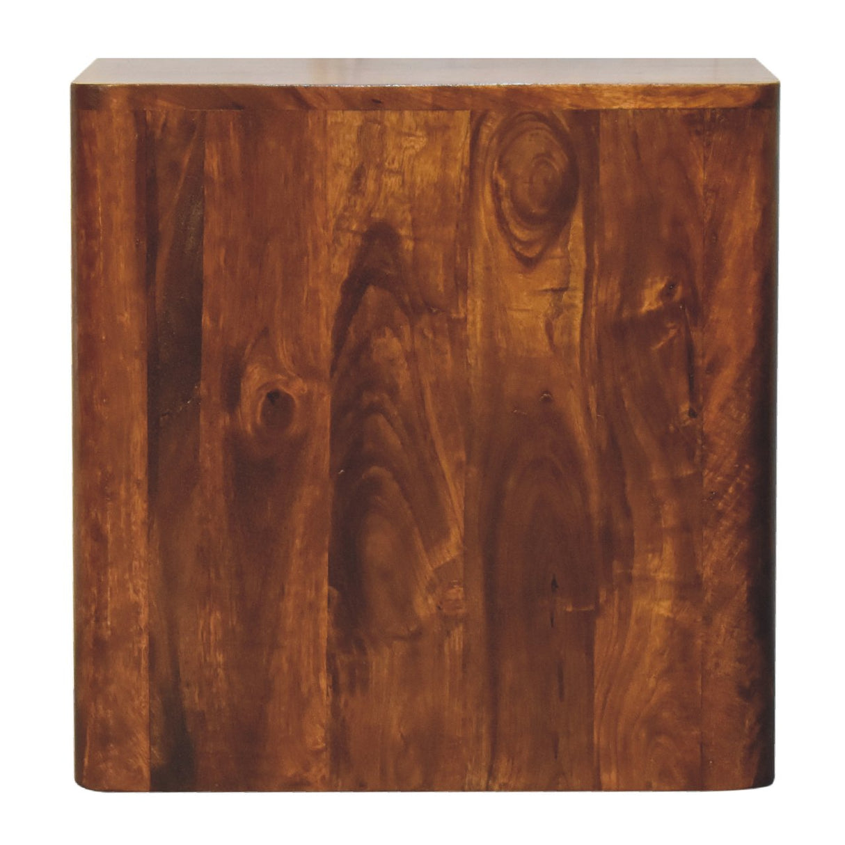 Solid Mango Wood Bedside Cabinet With 3 Drawers - Luca