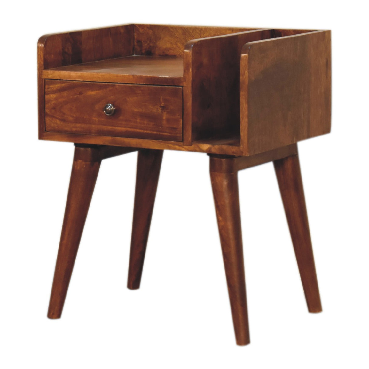 Solid Mango Wood Bedside Cabinet Collective - Birmingham