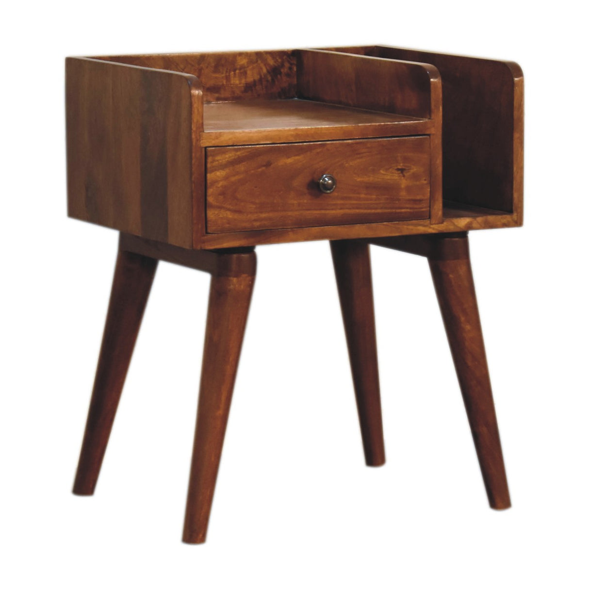 Solid Mango Wood Bedside Cabinet Collective - Birmingham