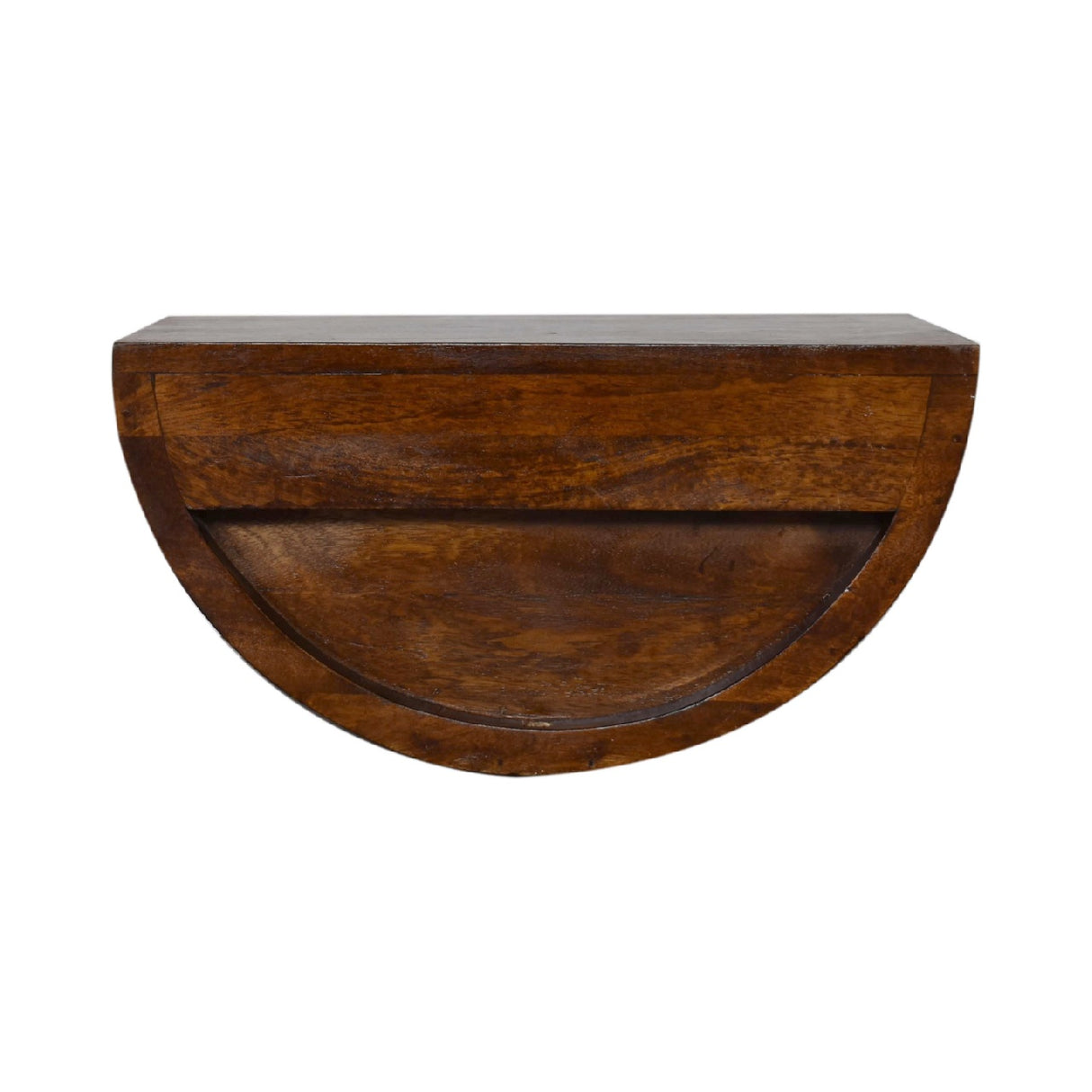 Solid Mango Wood Bedside Cabinet Crescent And Floating - Birmingham