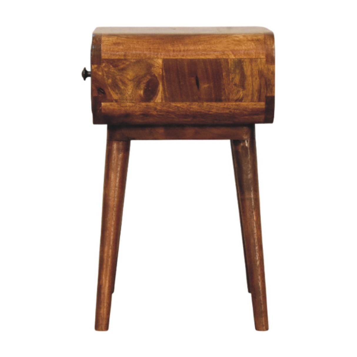 Solid Mango Wood Bedside Cabinet Mini With 1 Drawer - Avora