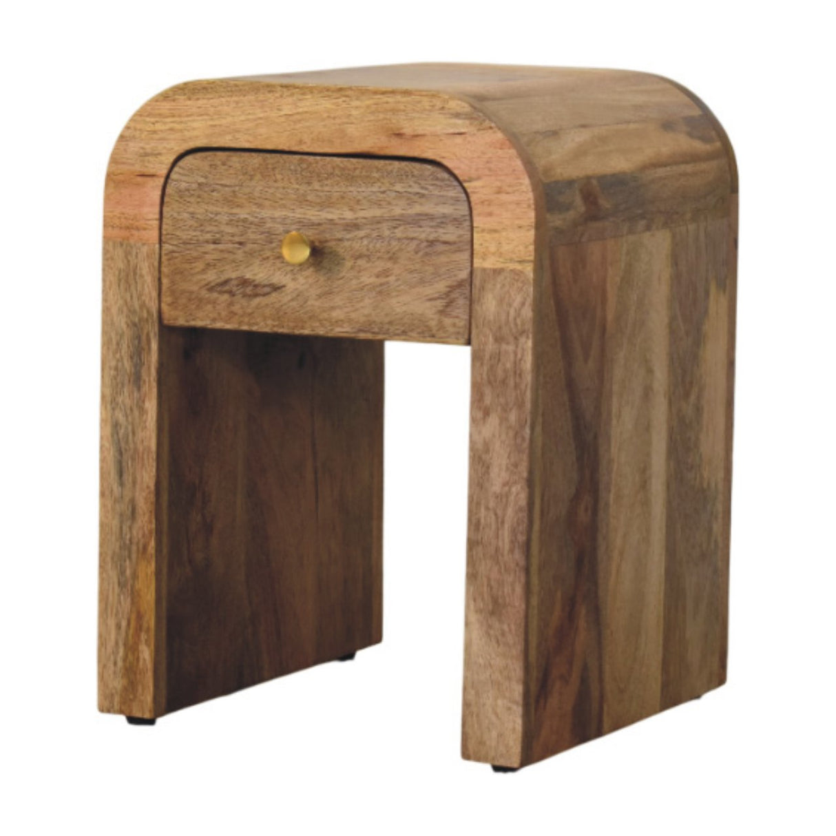 Solid Mango Wood Bedside Cabinet Mini With 1 Drawer - Darcy