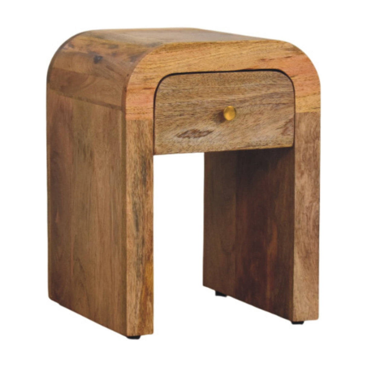 Solid Mango Wood Bedside Cabinet Mini With 1 Drawer - Darcy