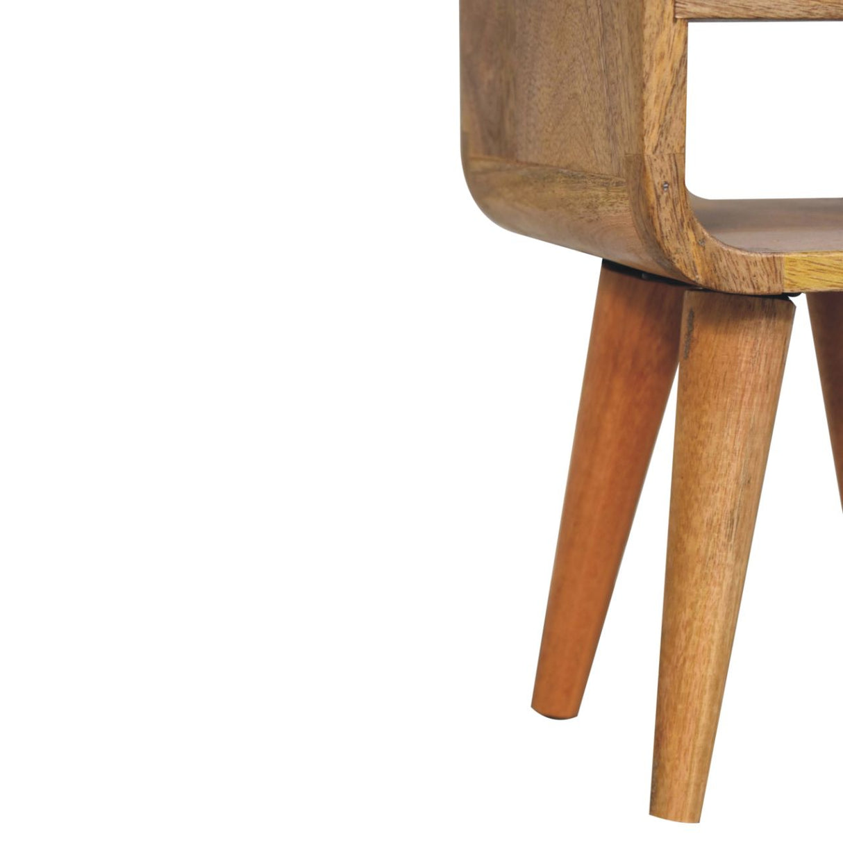 Solid Mango Wood Bedside Cabinet Mini Lower With 1 Drawer - Exeter