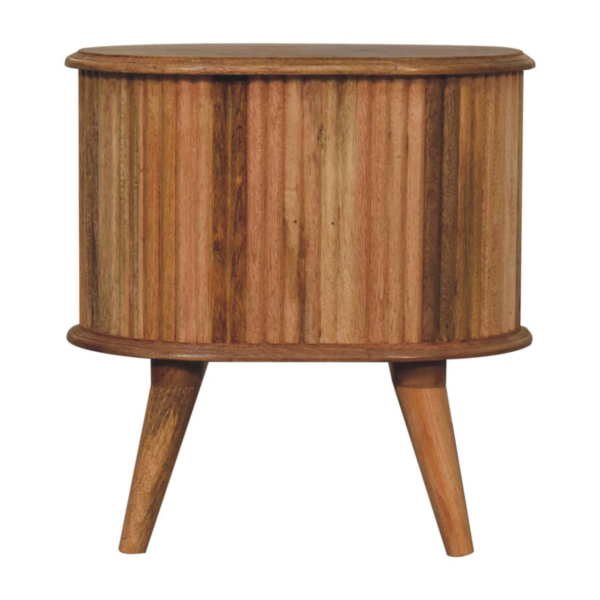 Solid Mango Wood Bedside Cabinet Nordic With 2 Drawers - Soba