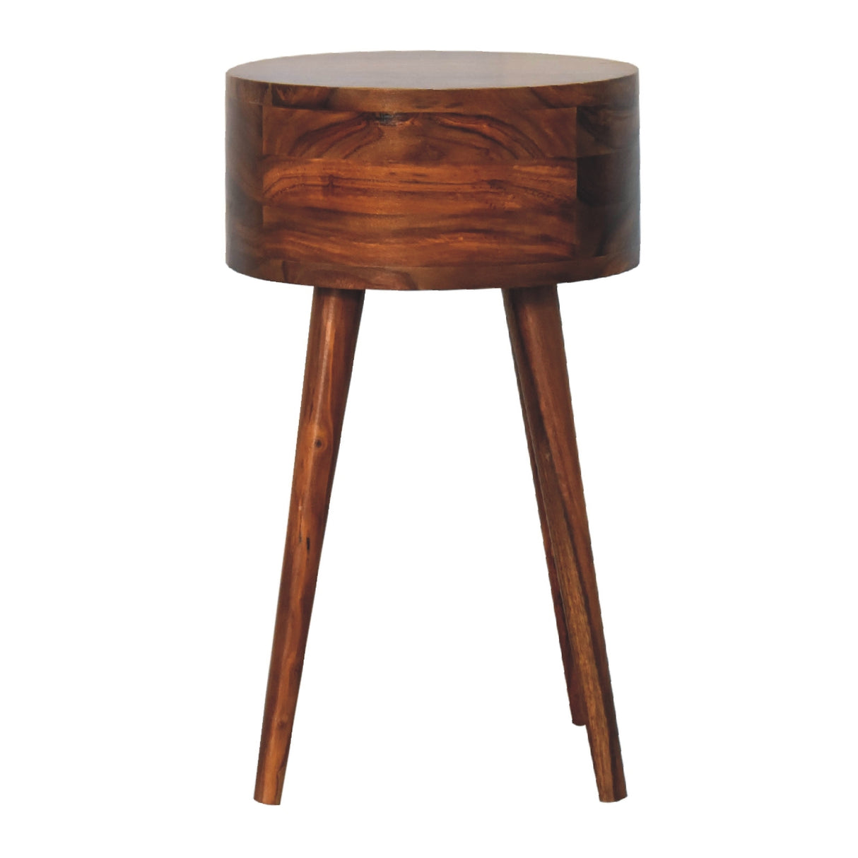 Solid Mango Wood Bedside Cabinet Open Shelf - Alina