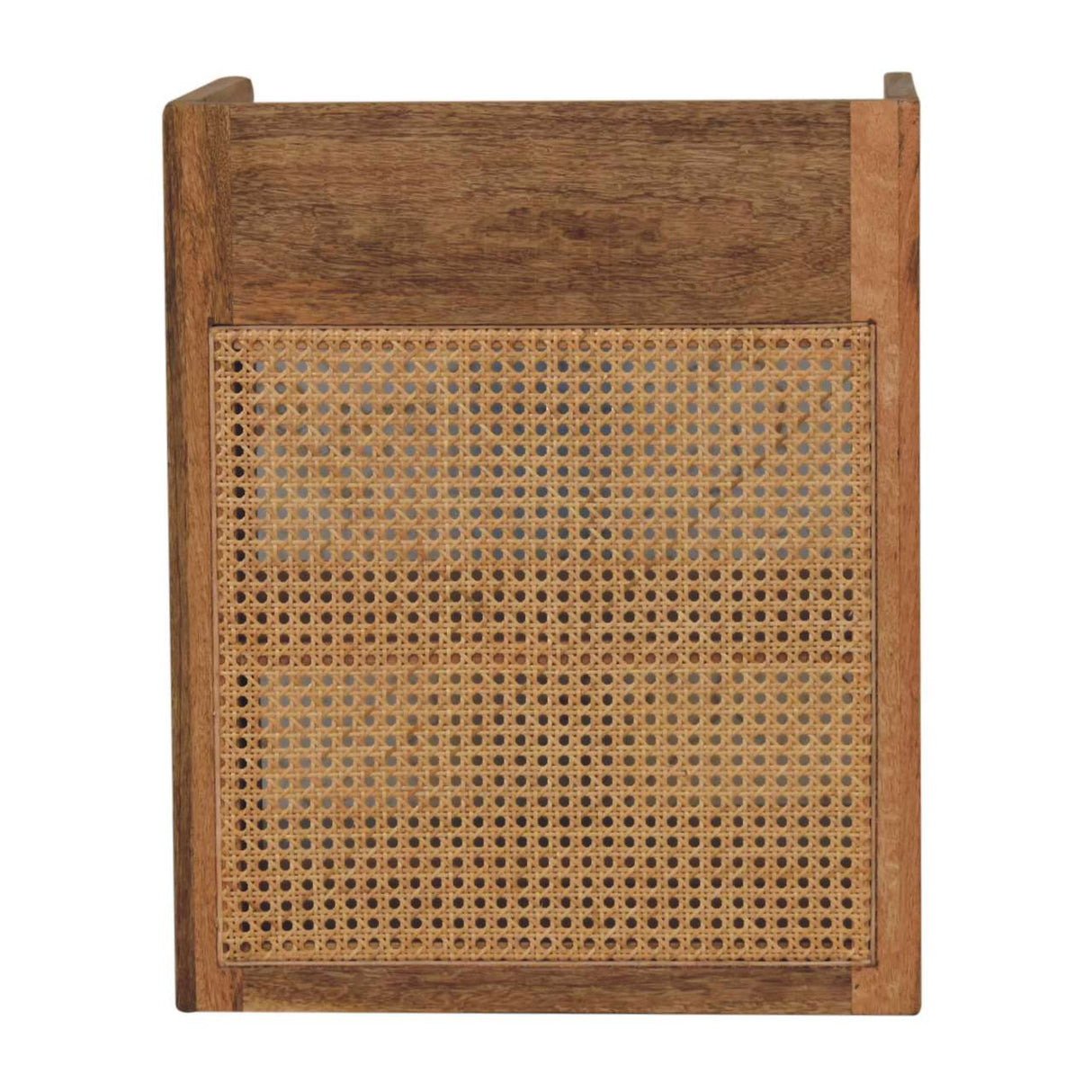 Solid Mango Wood Bedside Cabinet Open With T-Bar - Larissa