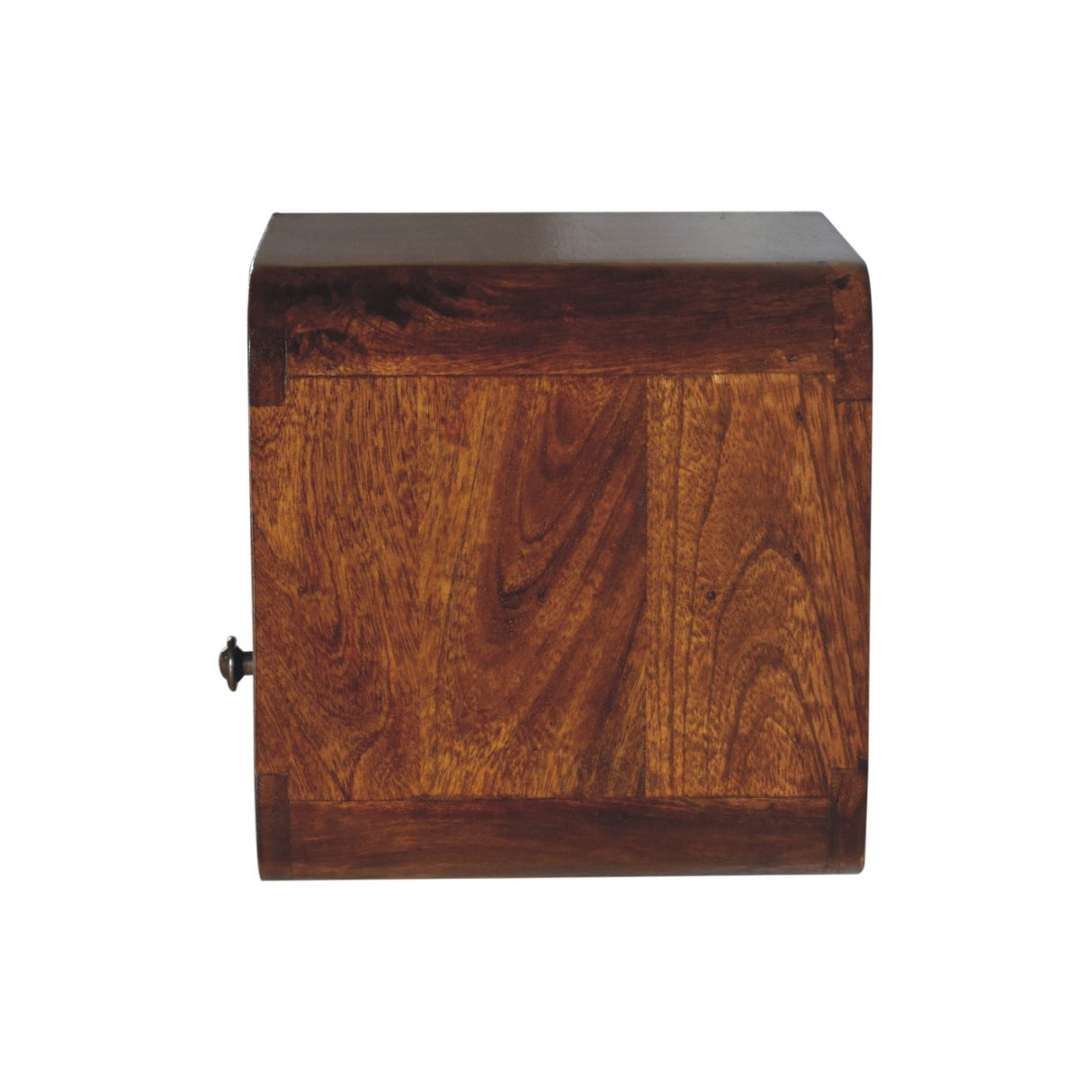 Solid Mango Wood Bedside Cabinet Wall Mounted With Open Slot - Exeter