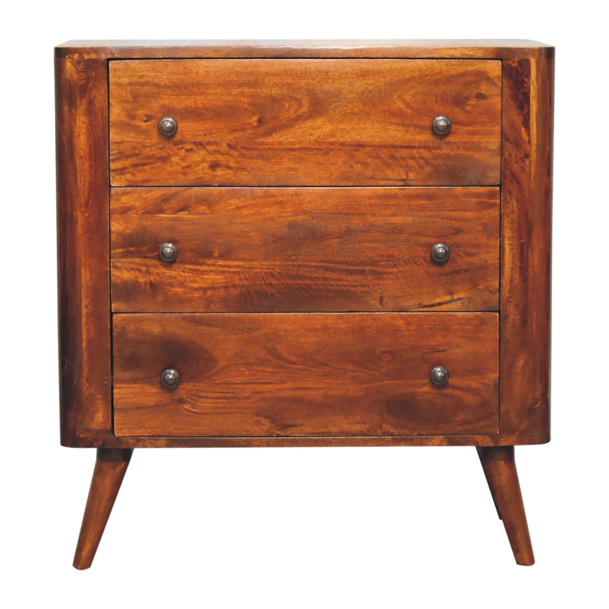 Solid Mango Wood Chest Of 3 Drawers - Bera