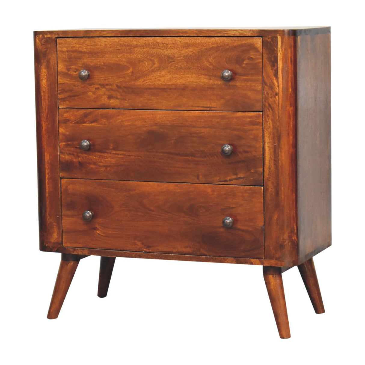 Solid Mango Wood Chest Of 3 Drawers - Bera