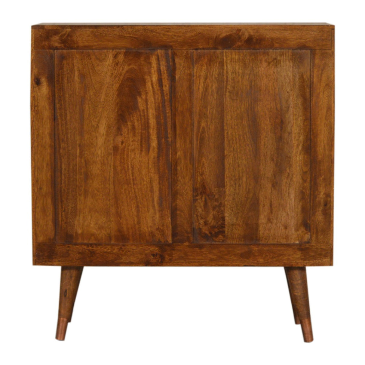Solid Mango Wood Chest Of 3 Drawers With Copper Front - Manila