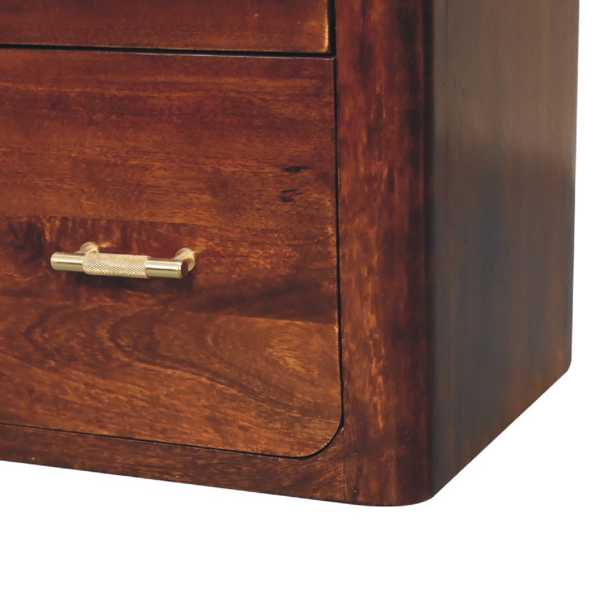 Solid Mango Wood Chest Of 3 Drawers - Luca