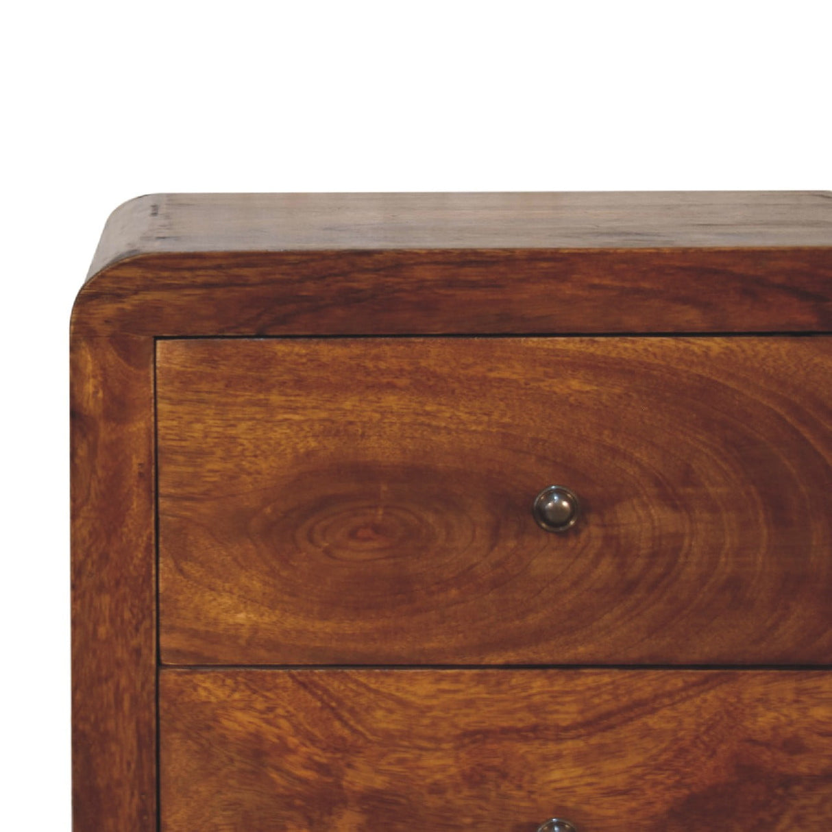 Solid Mango Wood Chest Of 5 Drawers - Aspen