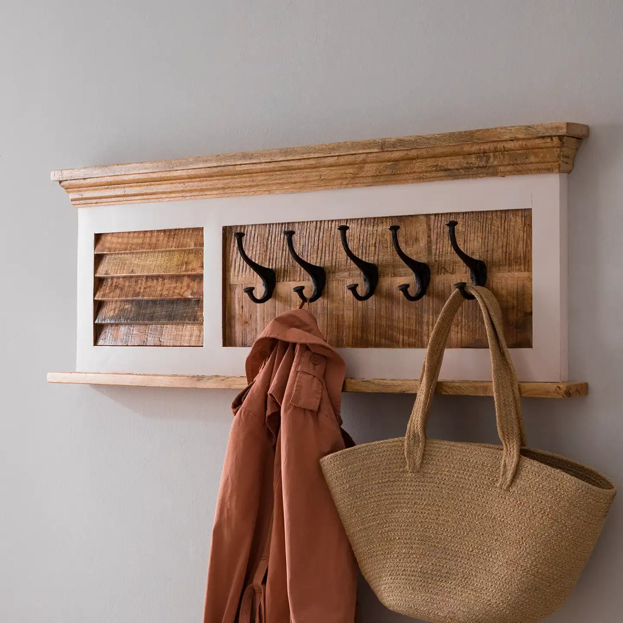 Solid Mango Wood Coat Hanger - Alfie