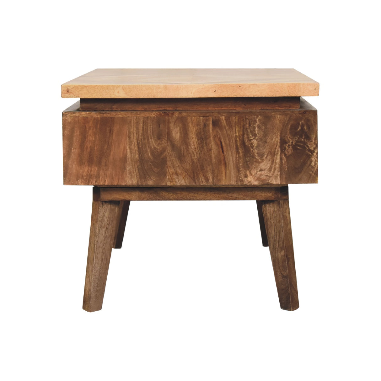 Solid Mango Wood Coffee Table With 2 Drawers - Granary