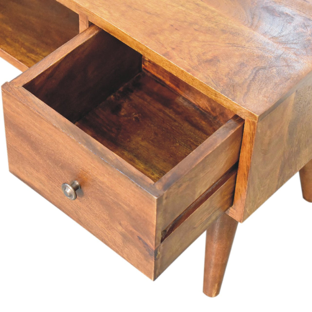 Solid Mango Wood Coffee Table Classic With 2 Drawers - Derby