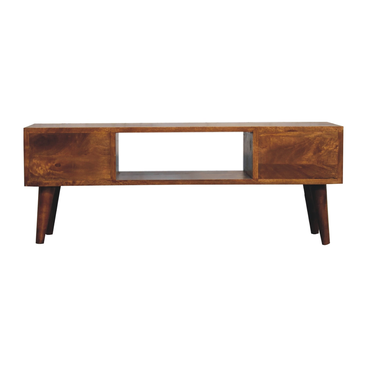 Solid Mango Wood Coffee Table Classic With 2 Drawers - Derby