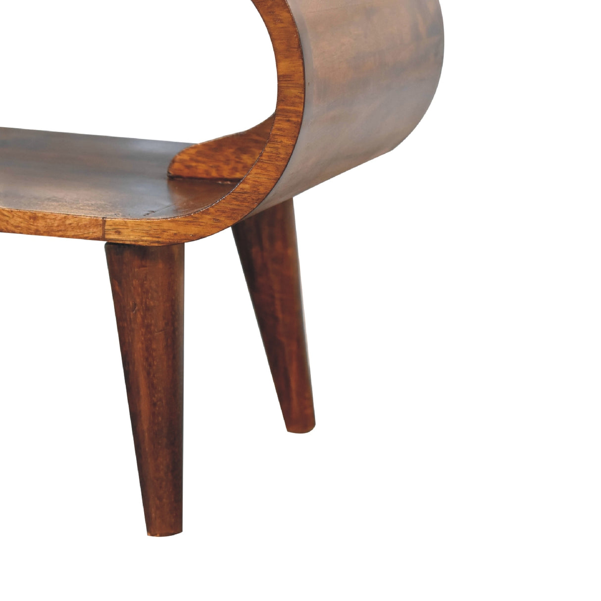 Solid Mango Wood Coffee Table in Nordic Style - Amaya