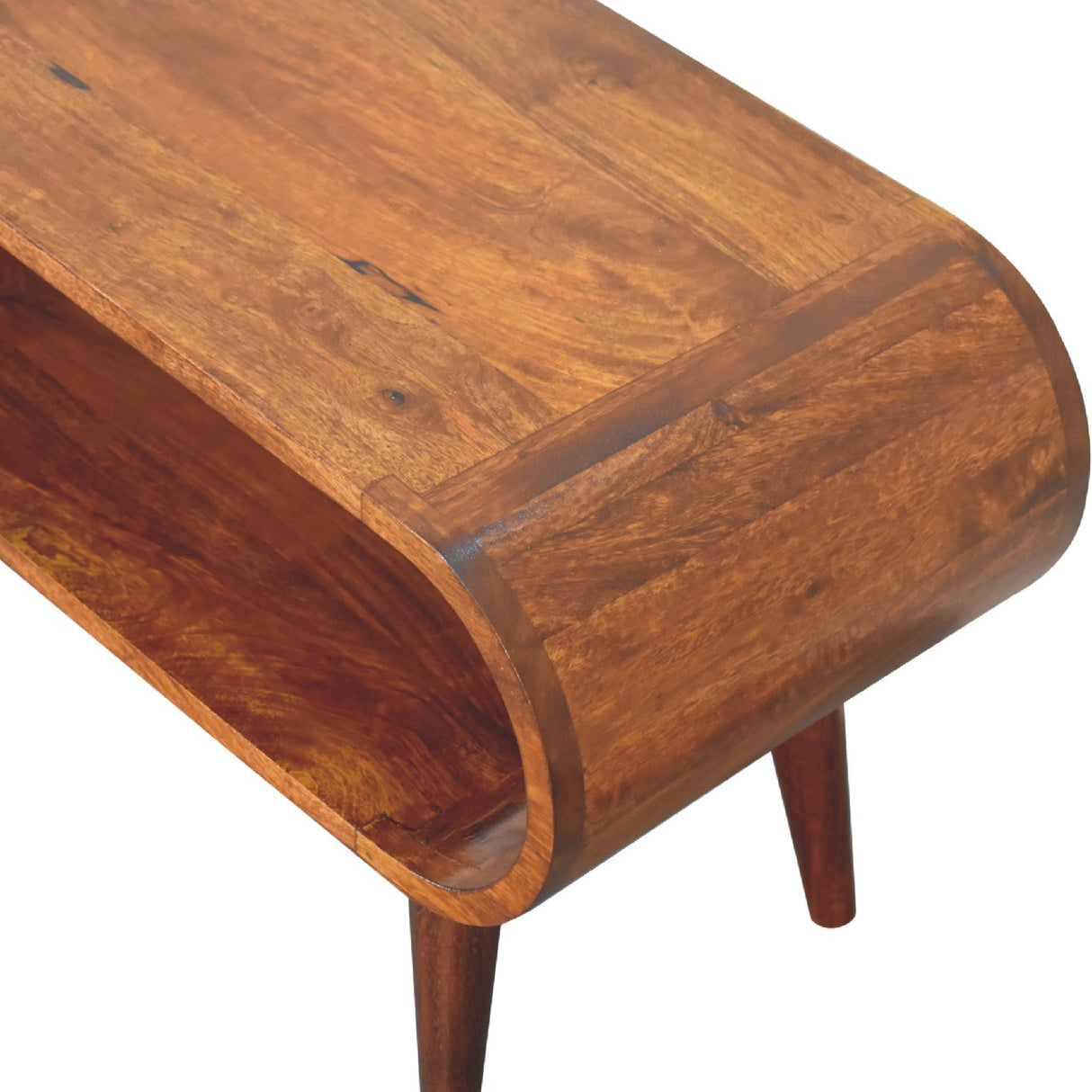 Solid Mango Wood Coffee Table in Nordic Style - Amaya