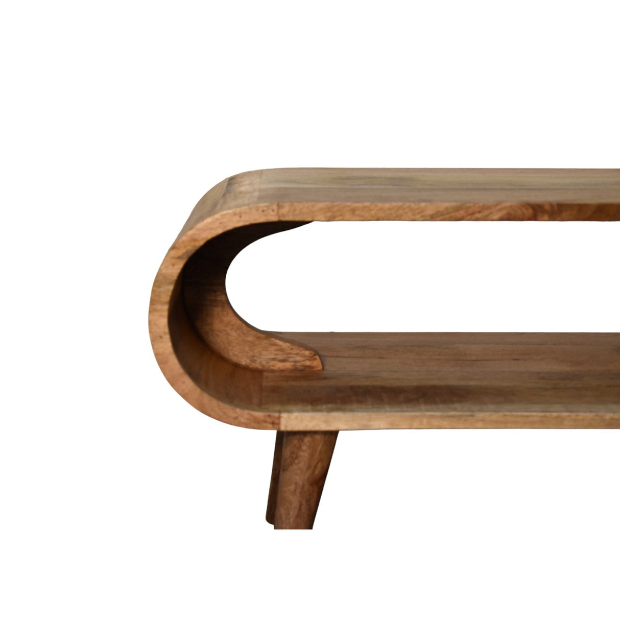 Solid Mango Wood Coffee Table in Nordic Style - Amaya