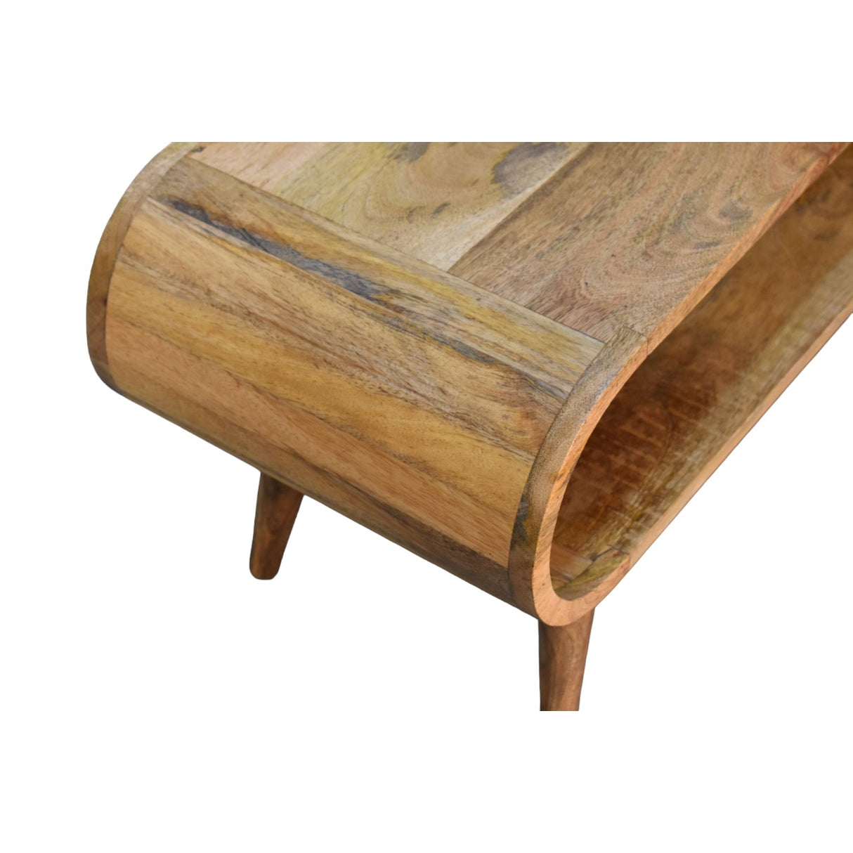 Solid Mango Wood Coffee Table in Nordic Style - Amaya