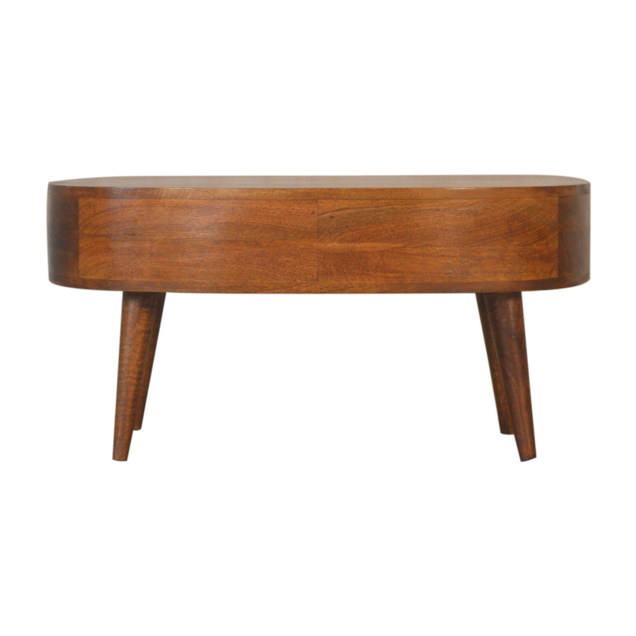 Solid Mango Wood Coffee Table in Wave Shape - Birmingham