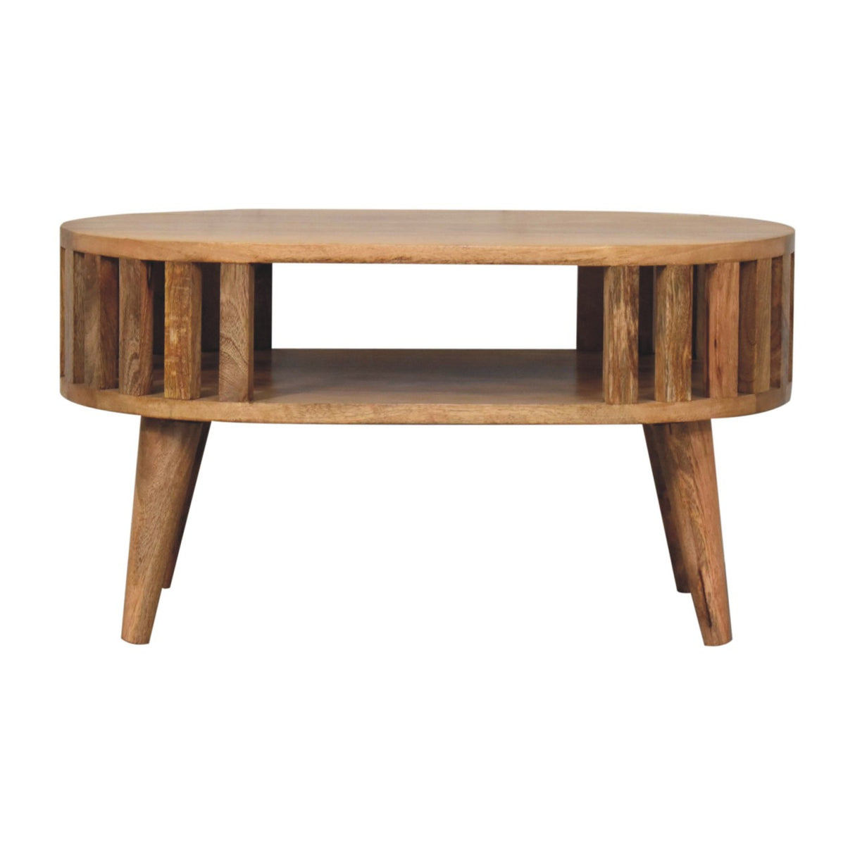 Solid Mango Wood Coffee Table Mini Rectangular - Ariella