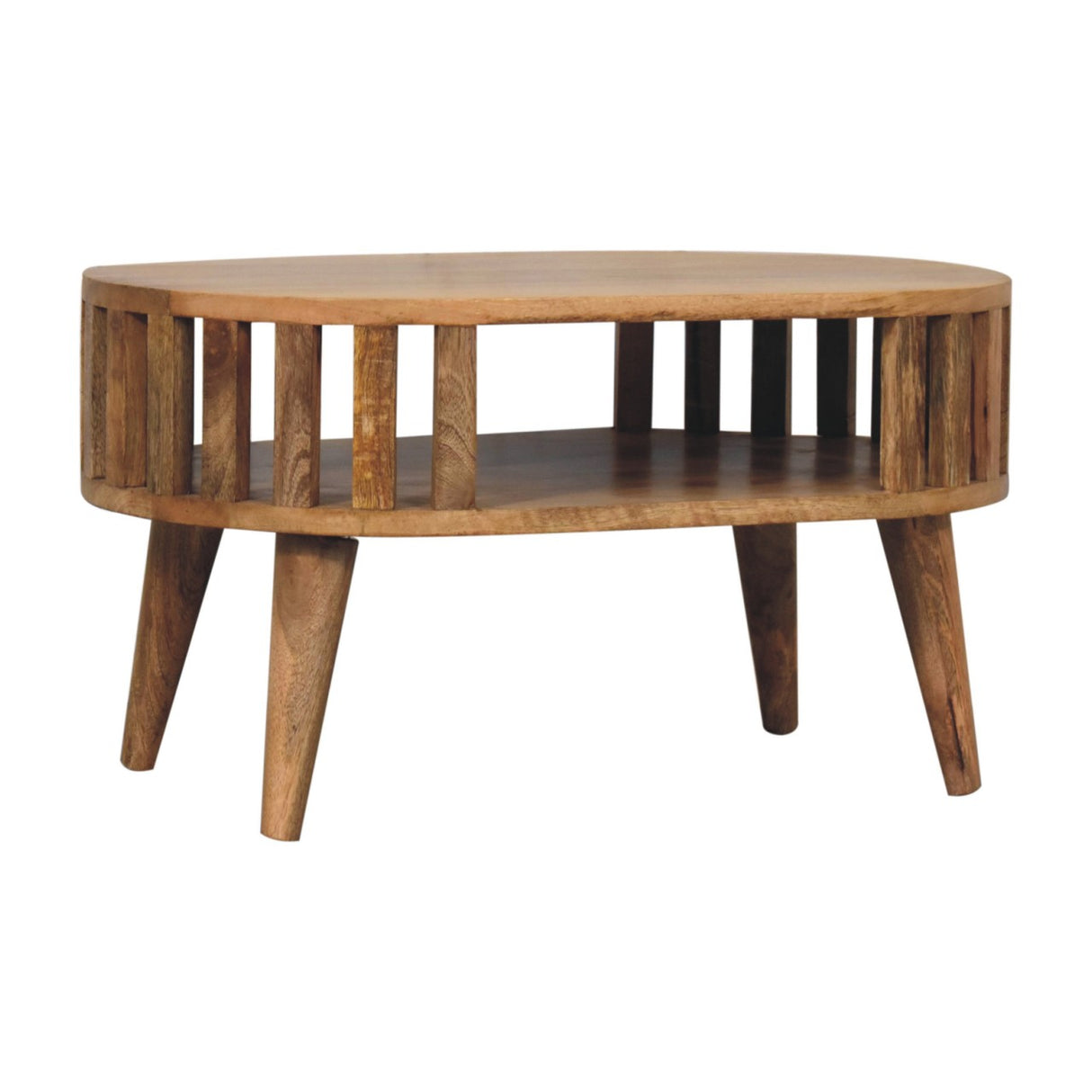 Solid Mango Wood Coffee Table Mini Rectangular - Ariella