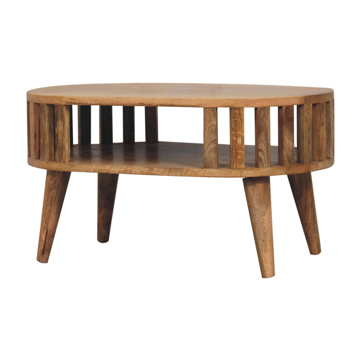 Solid Mango Wood Coffee Table Mini Rectangular - Ariella